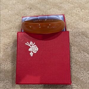 Elegant Orange Bangle Bracelet NWB